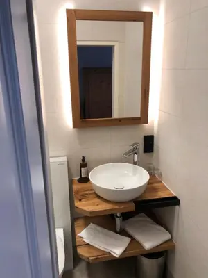 Ein Badezimmer in der Unterkunft Gasthof Zur Post