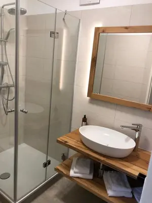 Ein Badezimmer in der Unterkunft Gasthof Zur Post