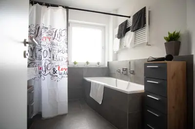 Grundriss der Unterkunft Ferienwohnung FühlDichWohl