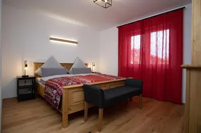 Ein Bett oder Betten in einem Zimmer der Unterkunft Ferienwohnung FühlDichWohl