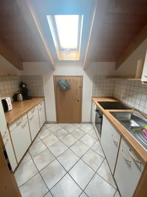 Küche/Küchenzeile in der Unterkunft Ferienwohnung Hubertus