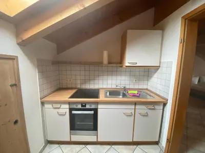 Küche/Küchenzeile in der Unterkunft Ferienwohnung Hubertus