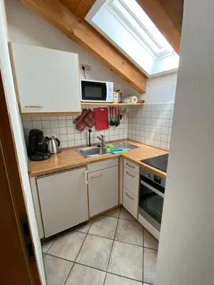 Küche/Küchenzeile in der Unterkunft Ferienwohnung Juliane