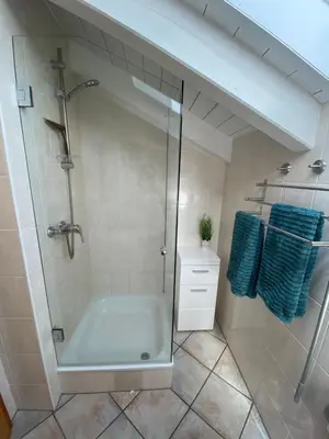 Ein Badezimmer in der Unterkunft Ferienwohnung Juliane