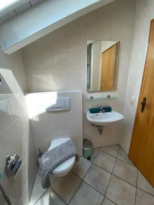 Ein Badezimmer in der Unterkunft Ferienwohnung Juliane