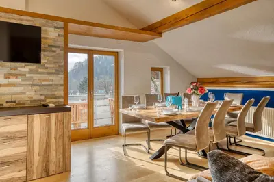 TV/Unterhaltungsangebot in der Unterkunft Urlaub im Inntal Ferienwohnung Brünnstein
