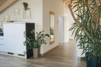 Küche/Küchenzeile in der Unterkunft Lichtdurchflutete Wohnung mit großer Dachterrasse