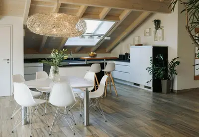 Küche/Küchenzeile in der Unterkunft Lichtdurchflutete Wohnung mit großer Dachterrasse