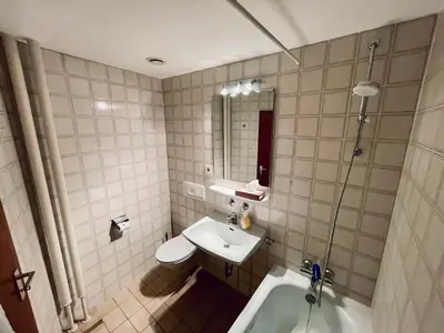 Ein Badezimmer in der Unterkunft Hotelturm Wohnung