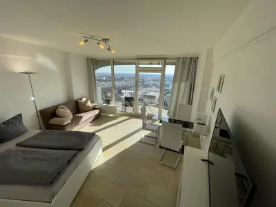 TV/Unterhaltungsangebot in der Unterkunft Hotelturm Wohnung