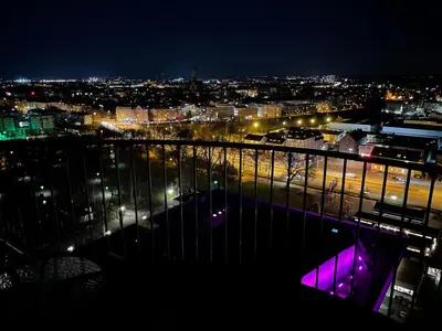 Ein allgemeiner Blick auf Augsburg oder ein Stadtblick von der Ferienwohnung aus