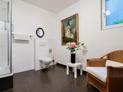 Ein Badezimmer in der Unterkunft Beim Thöny - schönes Apartment mit privatem Zugang