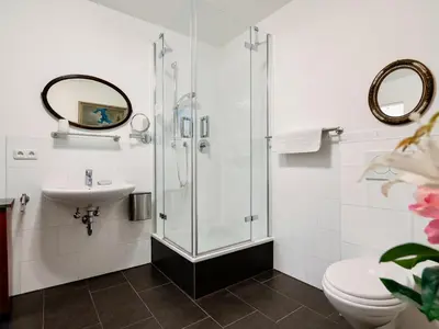 Ein Badezimmer in der Unterkunft Beim Thöny - schönes Apartment mit privatem Zugang