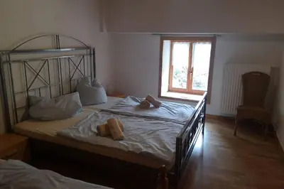 Ein Bett oder Betten in einem Zimmer der Unterkunft Andermichlhof (3)Ferienwohnung Groß Landsberger Strasse 8