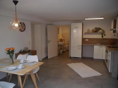 Küche/Küchenzeile in der Unterkunft Ferienwohnung im Zentrum