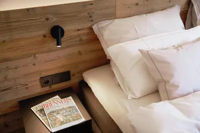 Ein Bett oder Betten in einem Zimmer der Unterkunft Ansitz Brenner
