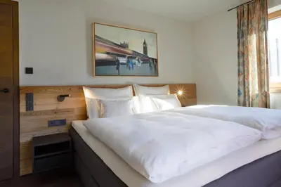 Ein Bett oder Betten in einem Zimmer der Unterkunft Ansitz Brenner