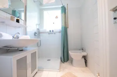 Ein Badezimmer in der Unterkunft Atempause