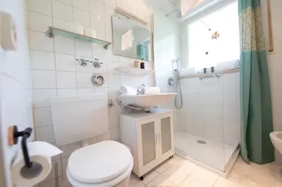 Ein Badezimmer in der Unterkunft Atempause