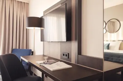 Ein Bett oder Betten in einem Zimmer der Unterkunft Garner Hotel Augsburg Nord by IHG