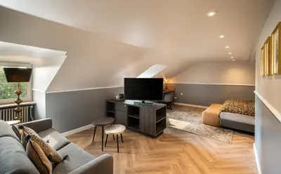 TV/Unterhaltungsangebot in der Unterkunft Maison Viktoria Augsburg