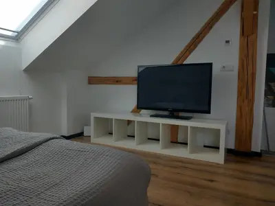 TV/Unterhaltungsangebot in der Unterkunft Bad Aibling City Apartment DG