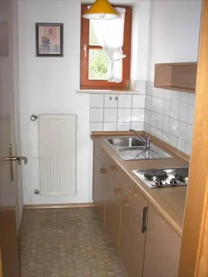 Küche/Küchenzeile in der Unterkunft Pension Schneider, Ferienwohnung