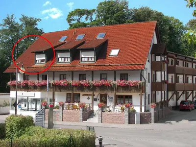 Das Gebäude in dem sich die Ferienwohnung befindet