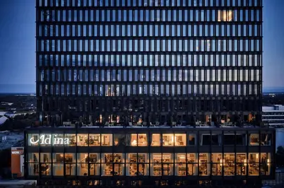 Das Gebäude in dem sich das Aparthotel befindet