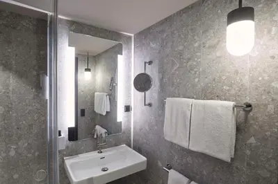 Ein Badezimmer in der Unterkunft Scandic München Macherei