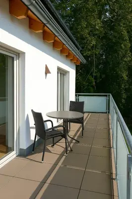 Ein Balkon oder eine Terrasse in der Unterkunft Villa Viktoria 3 - Apartments