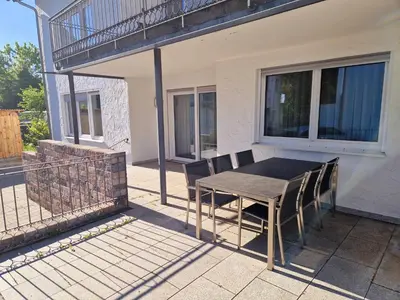 Ein Balkon oder eine Terrasse in der Unterkunft Villa Viktoria 3 - Apartments