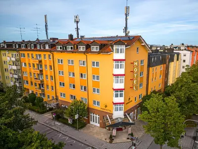 Das Gebäude in dem sich das Hotel befindet