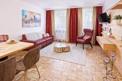 Ein Sitzbereich in der Unterkunft Park Hotel Laim