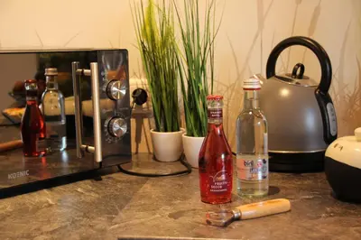 Küche/Küchenzeile in der Unterkunft Zauberhaftes Gästehaus/Ferienwohnung Am Tiefenbach