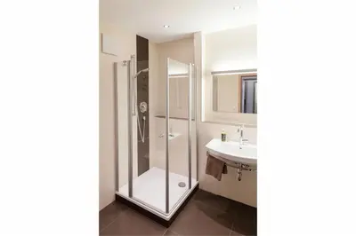 Ein Badezimmer in der Unterkunft Gasthof Lerner