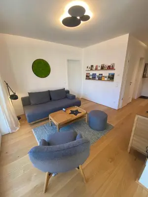 Ein Sitzbereich in der Unterkunft LUNA Mountain Lodge Garmisch
