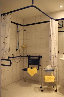 Ein Badezimmer in der Unterkunft Hotel Jagermo