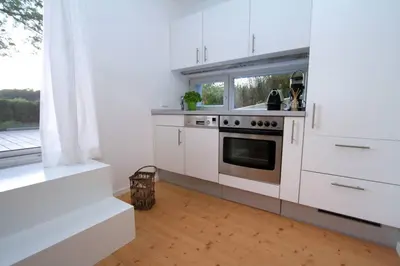 Küche/Küchenzeile in der Unterkunft Modern & Friendly Apartment Ammersee