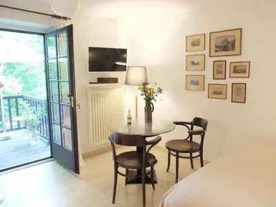 TV/Unterhaltungsangebot in der Unterkunft Ferienstudio-Apartment Tausendfreund 