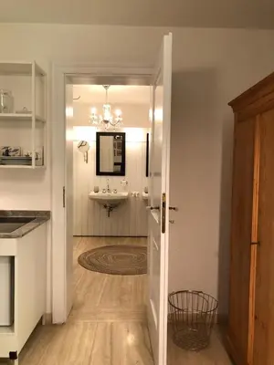 Küche/Küchenzeile in der Unterkunft Ferienstudio-Apartment Tausendfreund 