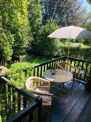Ein Garten an der Unterkunft Ferienstudio-Apartment Tausendfreund 