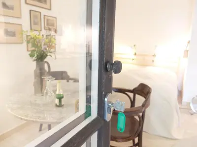 Ein Bett oder Betten in einem Zimmer der Unterkunft Ferienstudio-Apartment Tausendfreund 