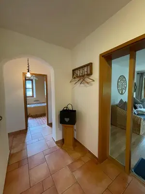Ein Badezimmer in der Unterkunft Ferienwohnung mit Herz Seebruck am Chiemsee