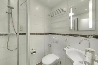 Ein Badezimmer in der Unterkunft Hotel Da Vinci