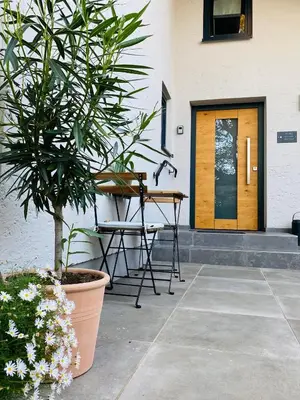 Ein Patio oder anderer Außenbereich in der Unterkunft Galerie Apartment Self-Check-In