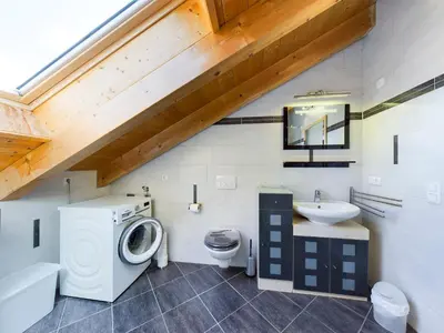 Ein Badezimmer in der Unterkunft Bergspitzen