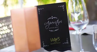 Ein Zertifikat, Auszeichnung, Logo oder anderes Dokument, das in der Unterkunft Victor's Residenz-Hotel München ausgestellt ist