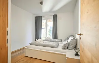Ein Bett oder Betten in einem Zimmer der Unterkunft Chalet Alpenspirit