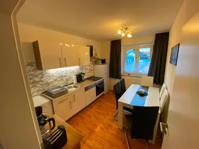 Küche/Küchenzeile in der Unterkunft Ferienwohnung Augsburg 1